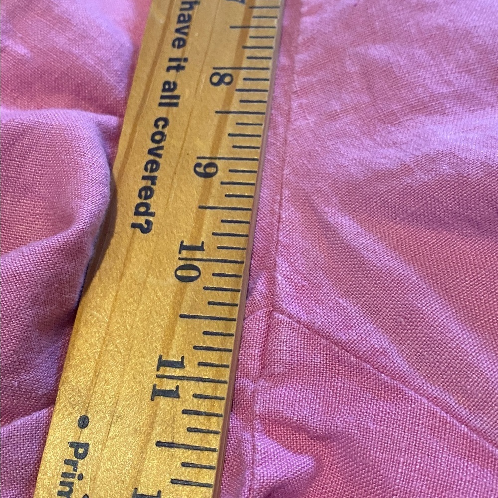 J. Jill Linen Sailor Pant Wide Leg Trouser Sugar Pink Size SP - Picture 7 of 11